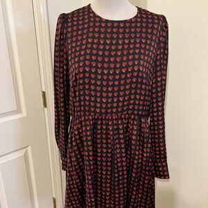 Zara Hearts Jumpsuit Dress Size L Great Condition